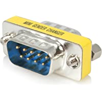 StarTech.com Slimline Gender Changer DB9M to DB9M - Adaptador para Cable (DB9 Male- DB9 Male- Macho-Macho)